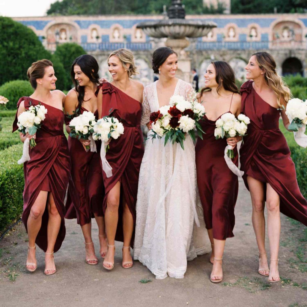 Picture of: Best Burgundy Bridesmaid Dresses
