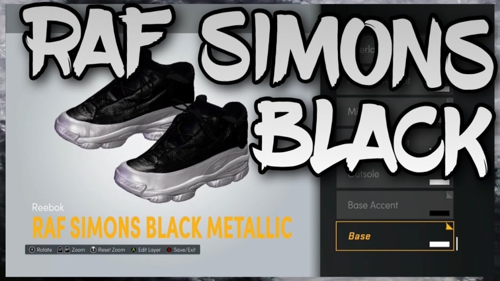 Picture of: HOW TO MAKE Black Raf Simons IN NBA K! NBA K Shoe Creator