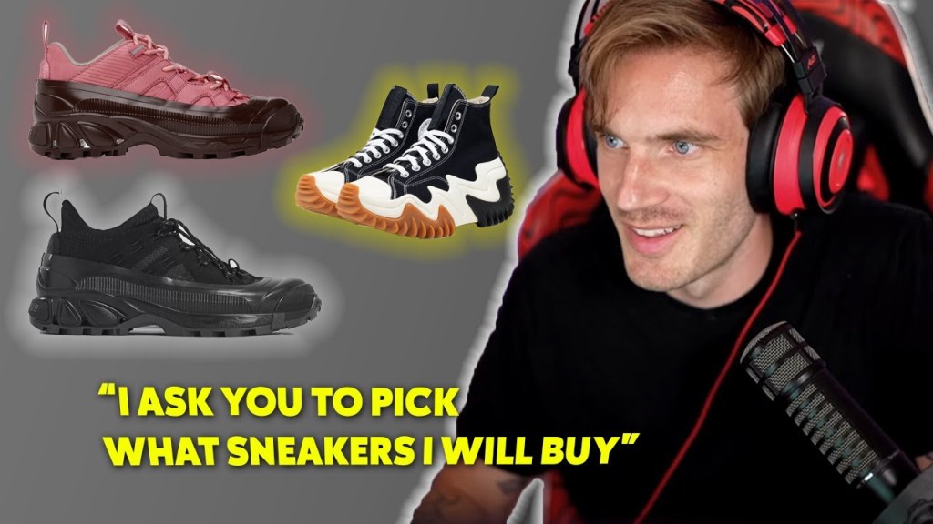 Picture of: Pewdiepie goes sneaker shopping with Fans Online