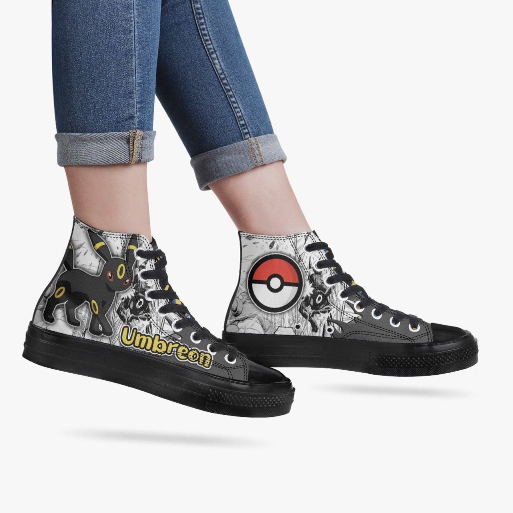 Picture of: Pokemon Umbreon A-Star High Anime Shoes
