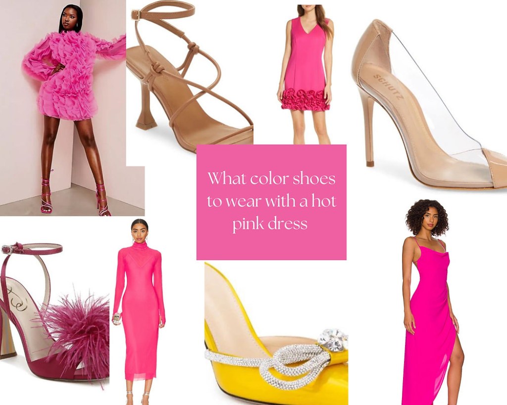 Picture of: The  Best Shoe Colors to Wear With a Hot Pink Dress