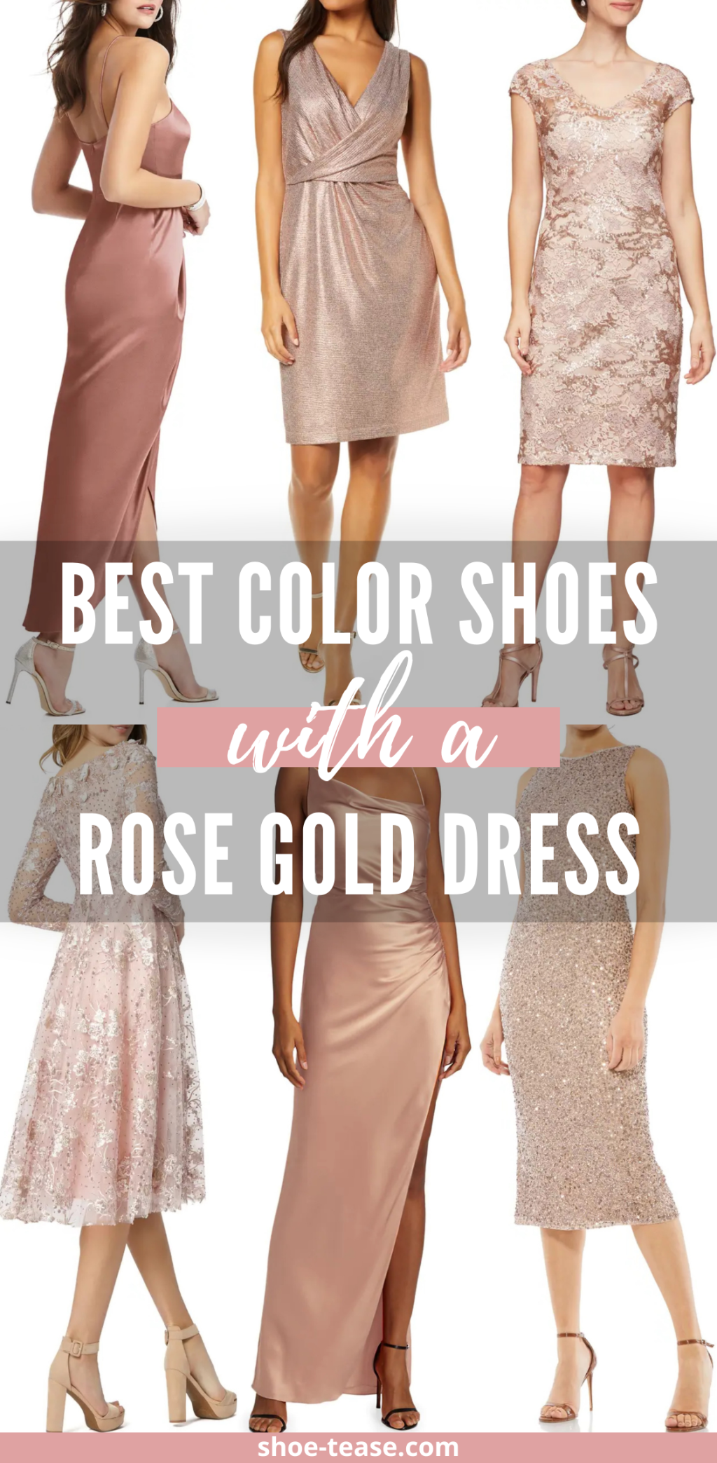 Picture of: What Color Shoes Go with Rose Gold Dress Outfits –  Favorites!
